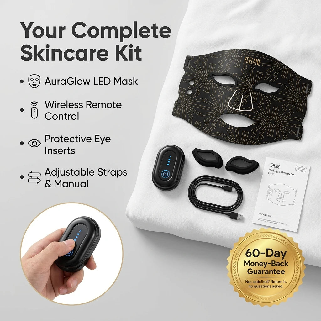 Yeelane AuraGlow LED Red Light Therapy Mask